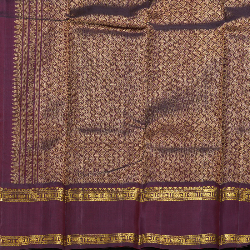 Hayagrivas Handloom Jarigai Checks Kanjivaram Saree BBD793H3-1