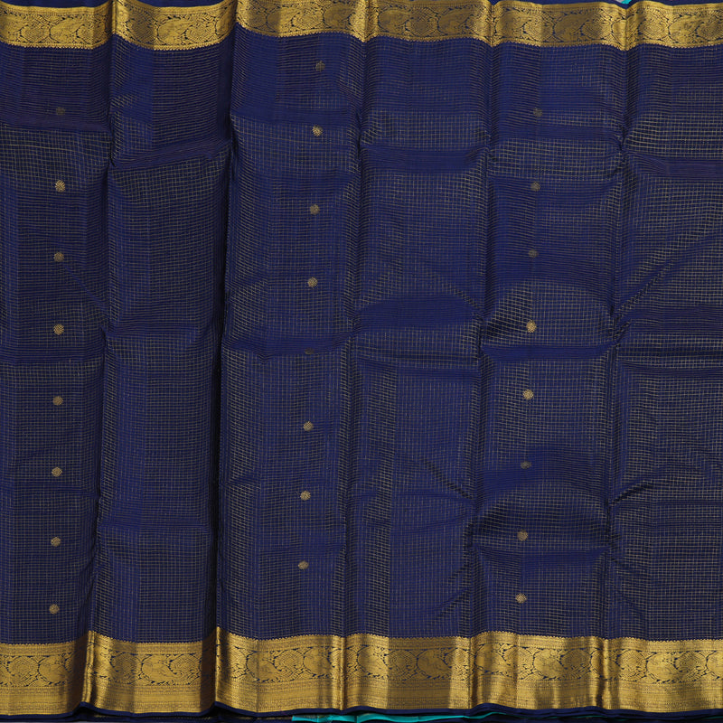 Hayagrivas Blue Kanjivaram Silk Saree BBD794H12-1