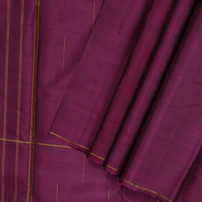 Hayagrivas Handloom Mustard, Black & Wine Purple (Mubhagam) Kanjivaram Silk Saree with Wine Purple Border BBD811I1-1