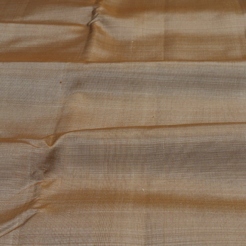 Hayagrivas Beige Kanjivaram Silk Saree with Red Border BBD812I5-3