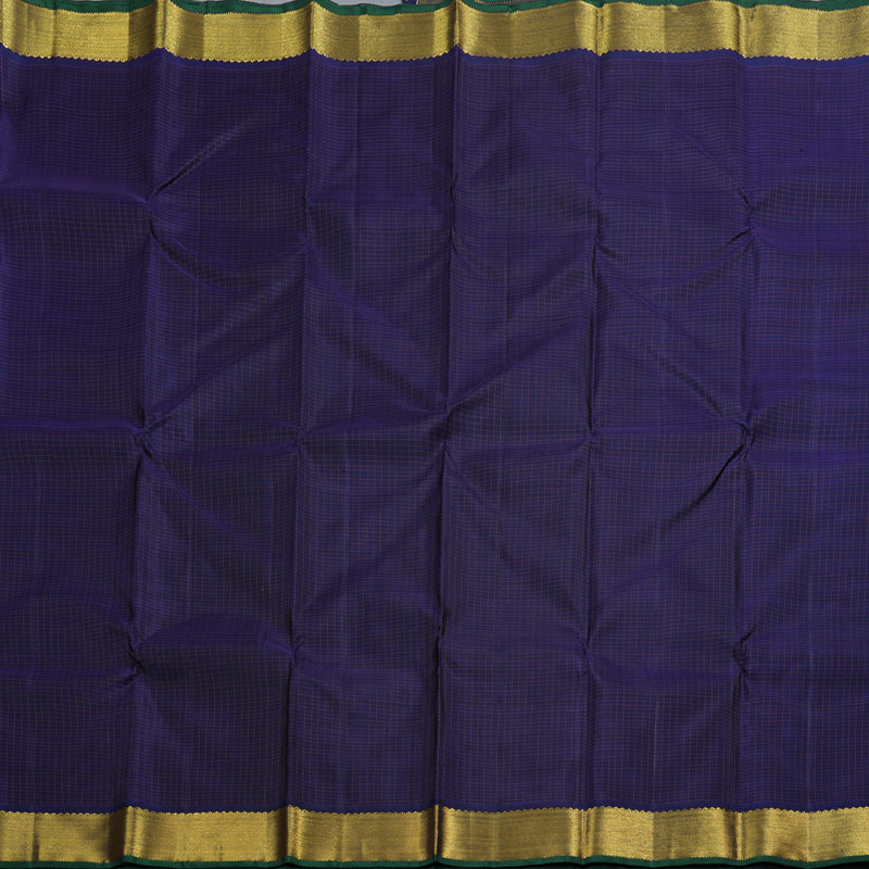 Hayagrivas Handloom Midnight Blue Kanjivaram Silk Saree BBD815I4-3