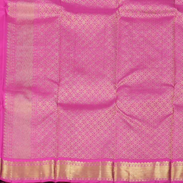 Hayagrivas Multi Color Checks Handloom Kanjivaram Silk Saree with Pink Border BBD815I7-8