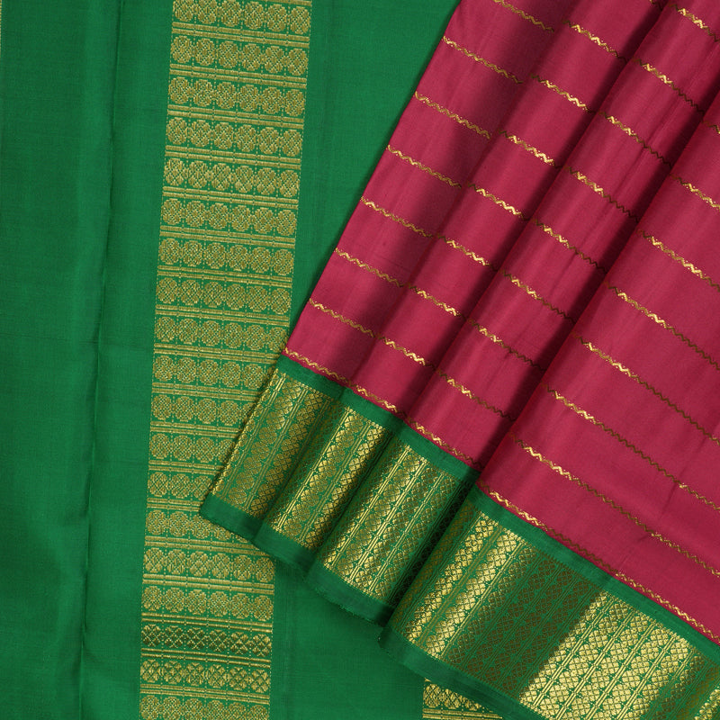 Hayagrivas Handloom Maroon Ten Yards Silk Madisar BBD819I10-1