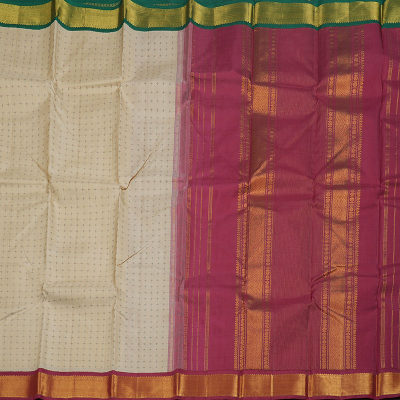 Hayagrivas Handloom Ganga Jamuna Kanjivaram Silk Saree BBD819I9-1