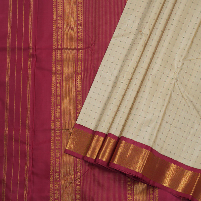 Hayagrivas Handloom Ganga Jamuna Kanjivaram Silk Saree BBD819I9-1