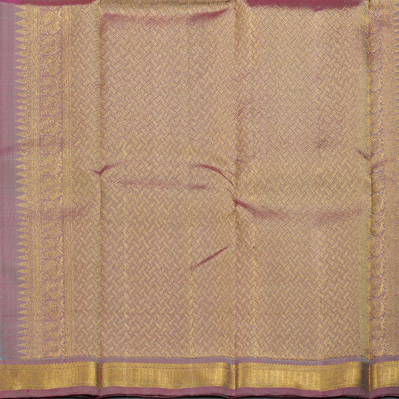 Hayagrivas Pastel Green Handloom Kanjivaram Silk Saree with Pink Border BBD824I2-2