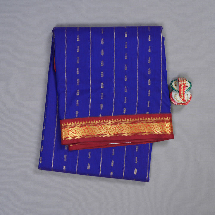 Hayagrivas Ten Yards Semi Silk Saree BBD835I26-2
