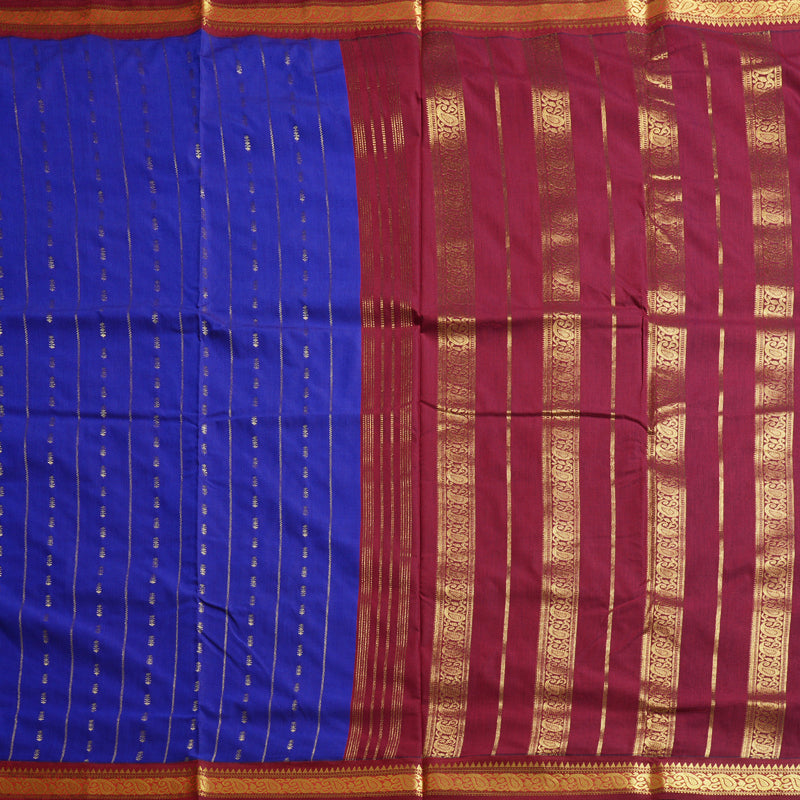 Hayagrivas Ten Yards Semi Silk Saree BBD835I26-2