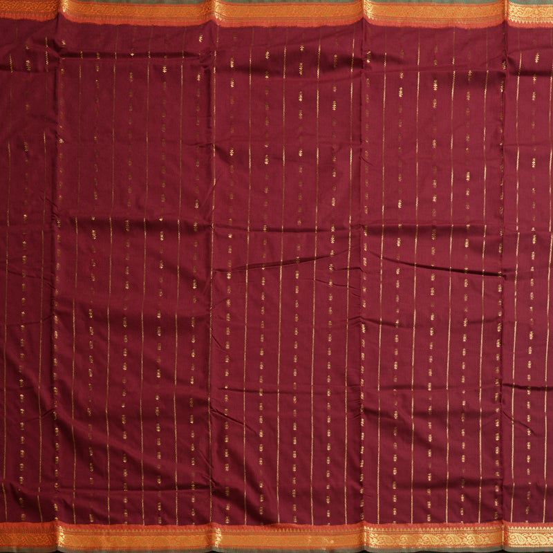 Hayagrivas Ten Yards Semi Silk Saree BBD835I26-5