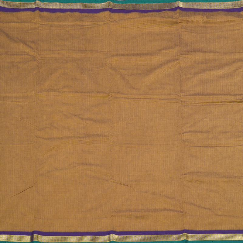 Hayagrivas Ten Yards Semi Silk Saree in Elegant Fenugreek BBD835I3-4