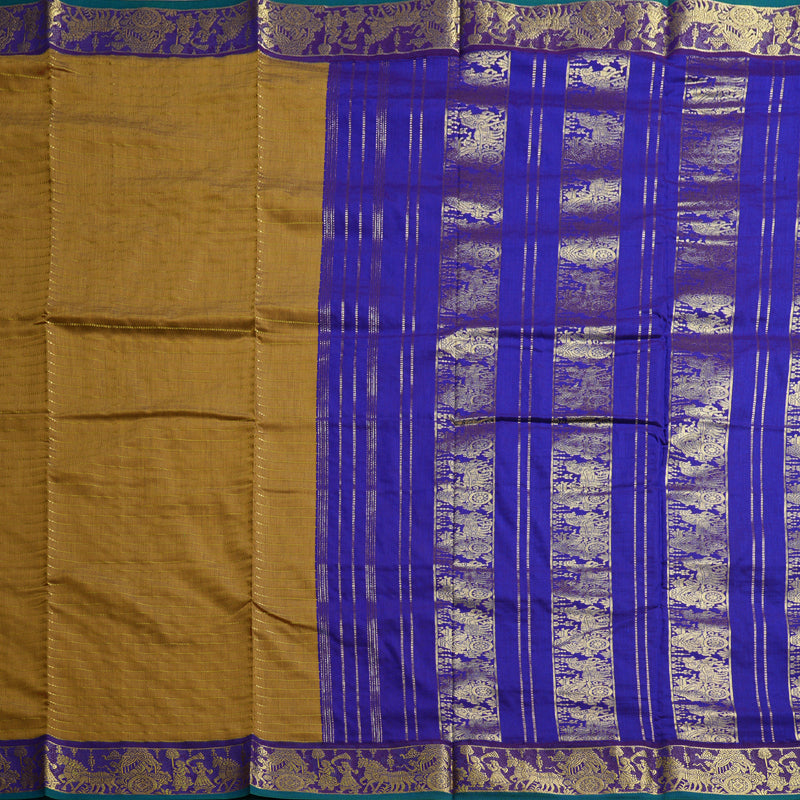 Hayagrivas Ten Yards Semi Silk Saree BBD835I35-5