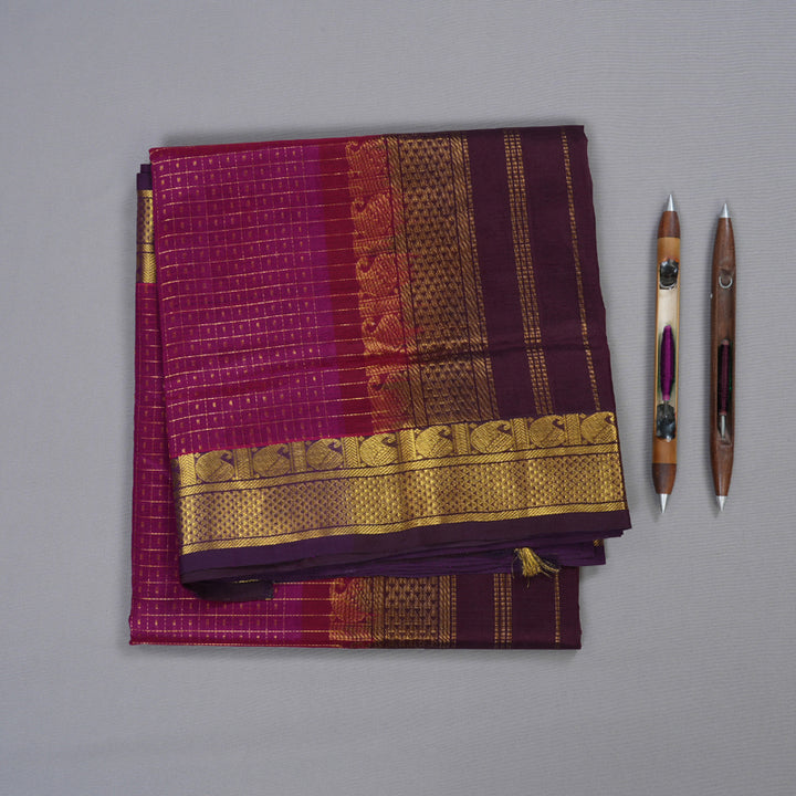 Hayagrivas Handloom Silk Cotton Saree BBD837I3-6