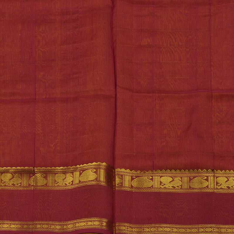 Hayagrivas Pure Silk Cotton saree in Mango Yellow with Maroon BBD837I4-11