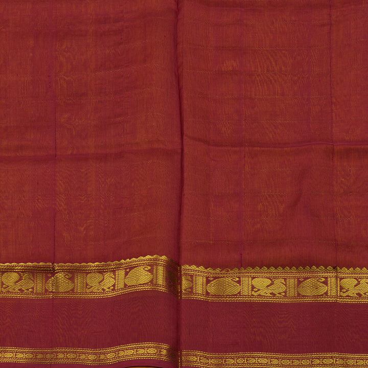 Hayagrivas Pure Silk Cotton saree in Mango Yellow with Maroon BBD837I4-11