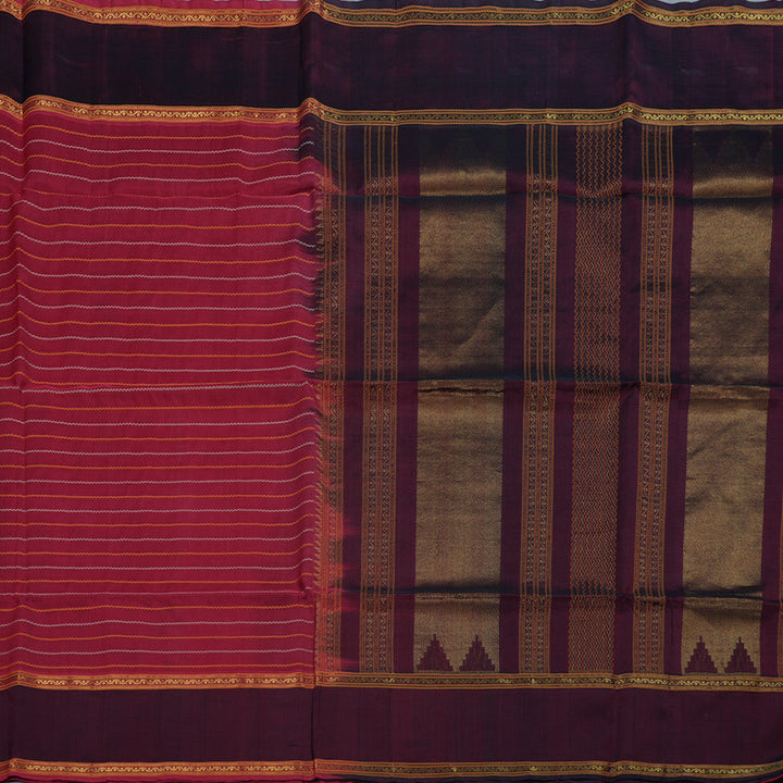 Hayagrivas Handloom Veldhari - Retta Pettu Silk Cotton Saree BBD838I10-3