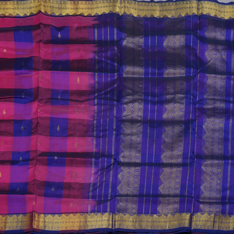 Hayagrivas Handloom Ten Yards Silk Cotton Saree BBD838I14-2