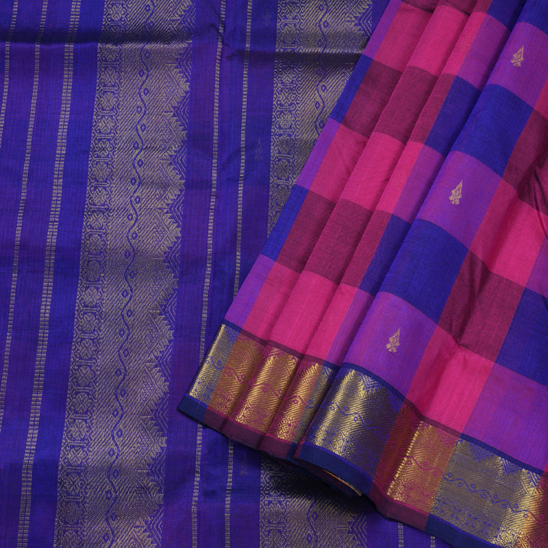 Hayagrivas Handloom Ten Yards Silk Cotton Saree BBD838I14-2