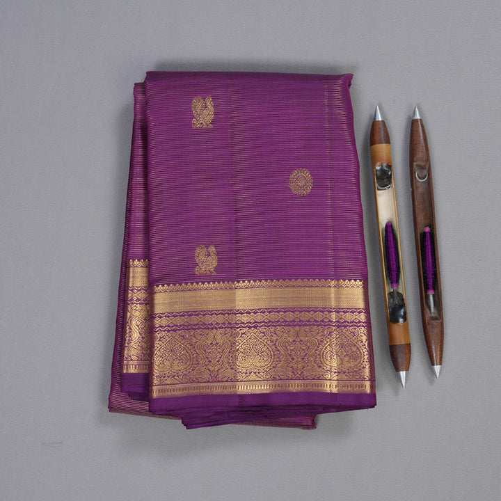 Hayagrivas Purple Kanjivaram Silk Saree with Purple Border BBD846I5-1