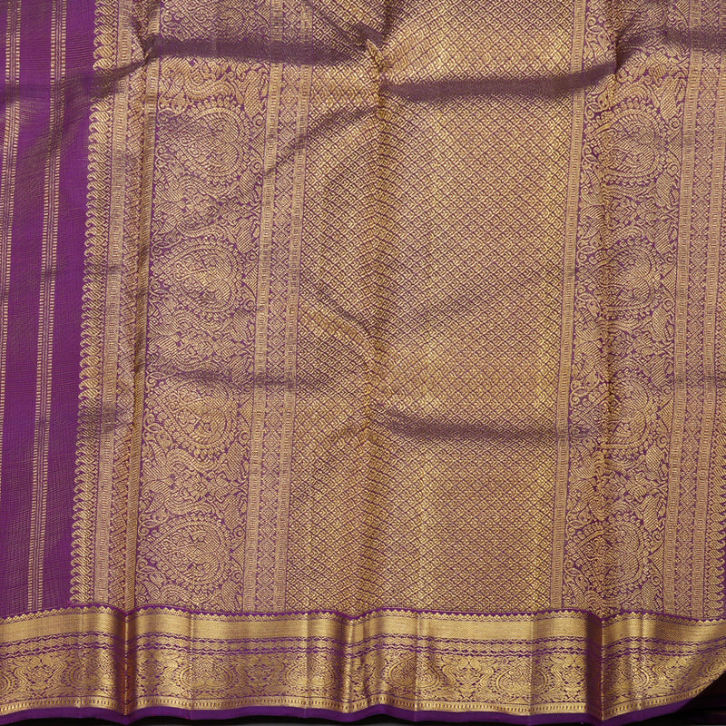 Hayagrivas Purple Kanjivaram Silk Saree with Purple Border BBD846I5-1