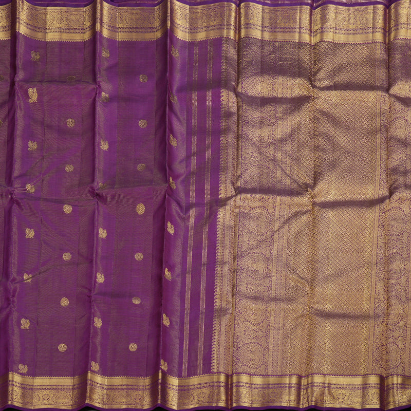 Hayagrivas Purple Kanjivaram Silk Saree with Purple Border BBD846I5-1