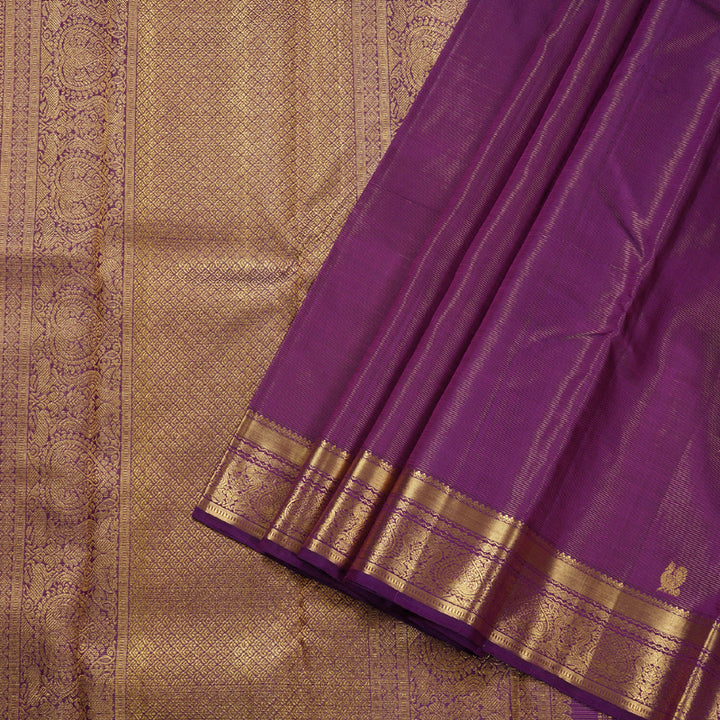 Hayagrivas Purple Kanjivaram Silk Saree with Purple Border BBD846I5-1