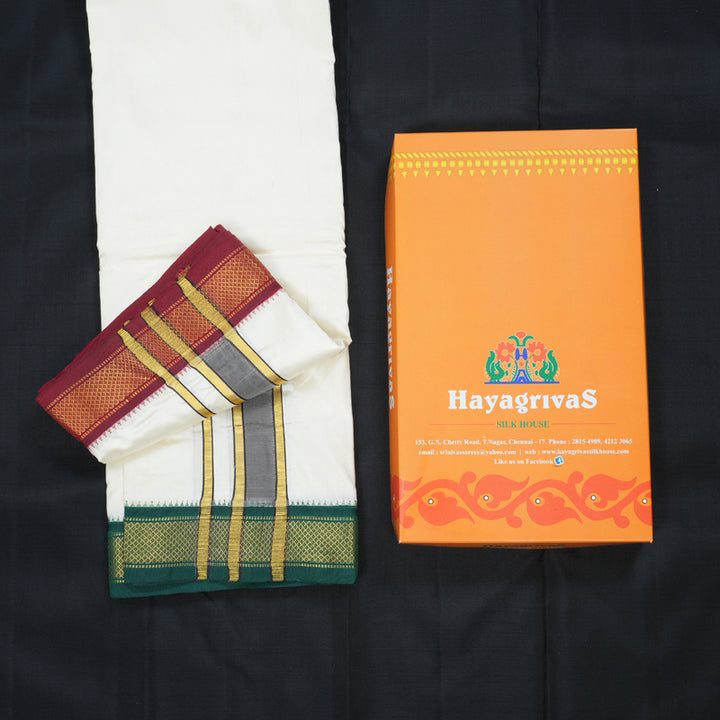 Hayagrivas Handloom 9*5 Silk Dhothi BBD857I5-1