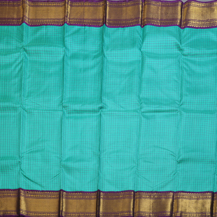 Hayagrivas Handloom Kanjivaram Silk Saree in Serene Sky Blue BBD858I4-1