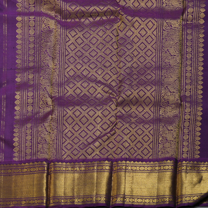 Hayagrivas Handloom Kanjivaram Silk Saree in Serene Sky Blue BBD858I4-1