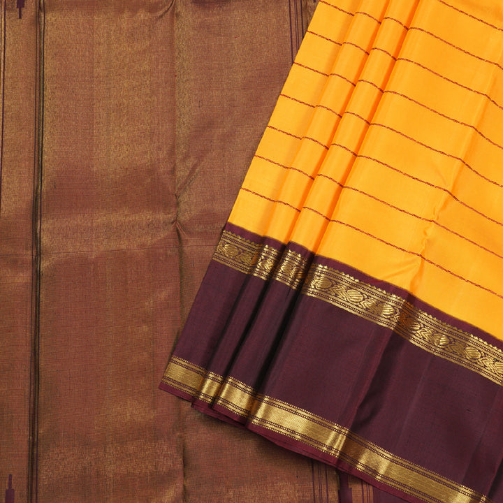 Hayagrivas Handloom Retta Pettu Korvai Kanjivaram Silk Saree BBD858I6-1