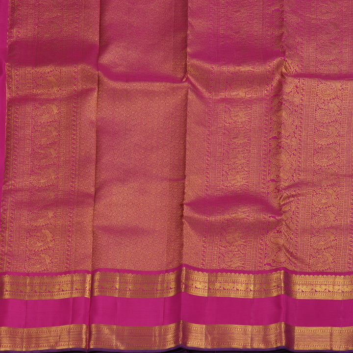 Hayagrivas Powder Pink Kanjivaram Silk Saree with Pink Border BBD859I2-3