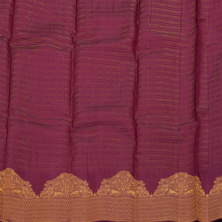 Hayagrivas Maroon Handloom Kanjivaram Silk Saree BBD859I6-2