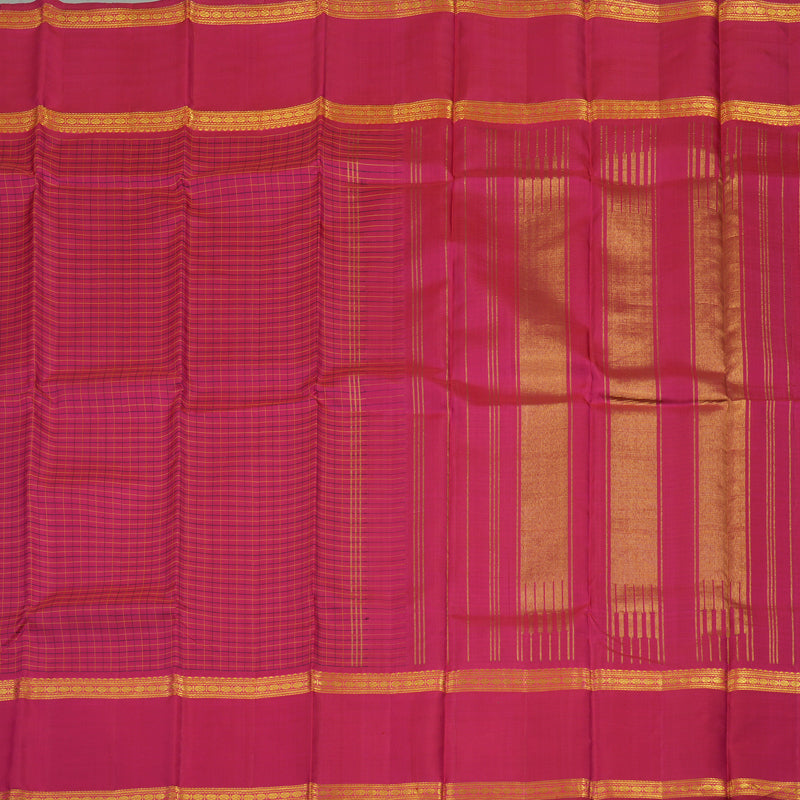 Hayagrivas Handloom Deep Pink Kanjivaram Silk Saree BBD869I2-1