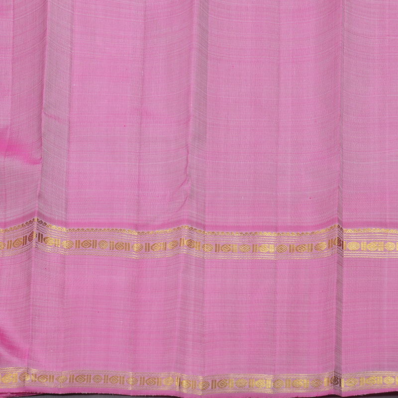 Hayagrivas Light Pastel Green Kanjivaram Silk Saree with Yellow And Rose Pink Border BBD871I1-1