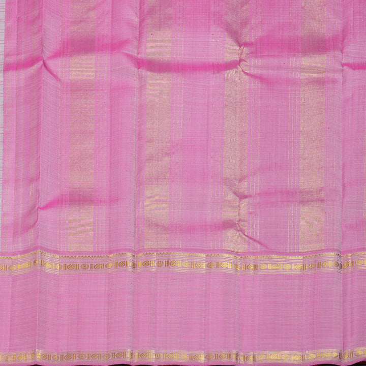 Hayagrivas Light Pastel Green Kanjivaram Silk Saree with Yellow And Rose Pink Border BBD871I1-1