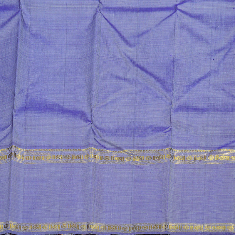 Hayagrivas Light Sky Blue Kanjivaram Silk Saree with Blue And Green Border BBD871I1-2