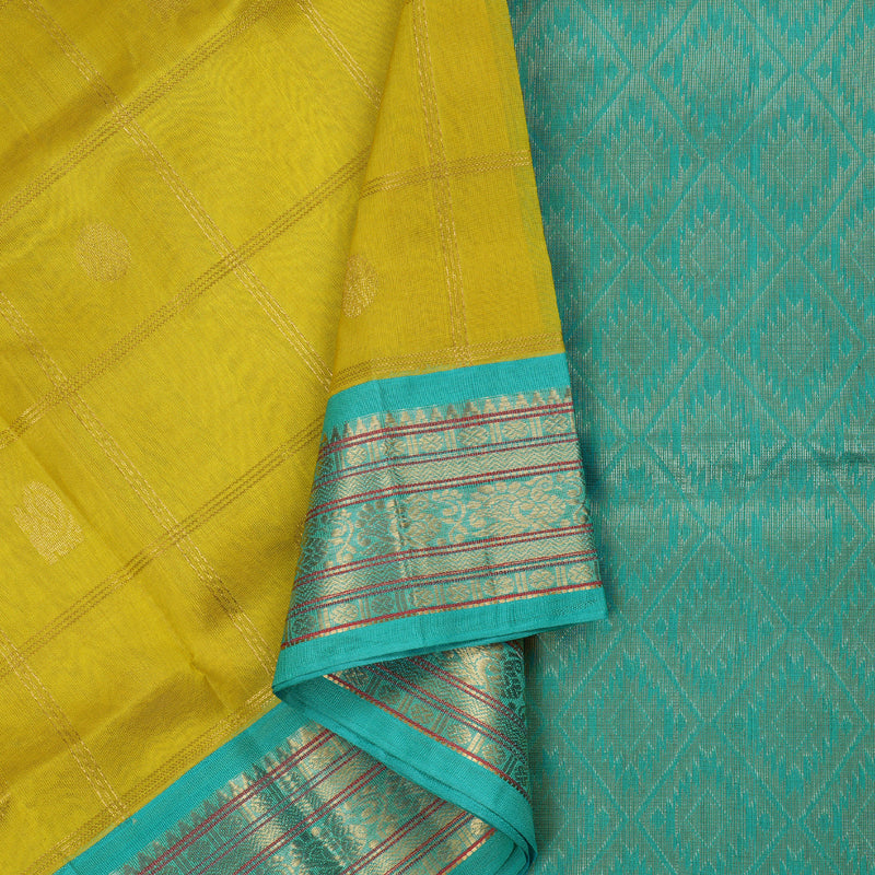 Hayagrivas Handloom Korvai Silk Cotton Saree BBD889I13-4