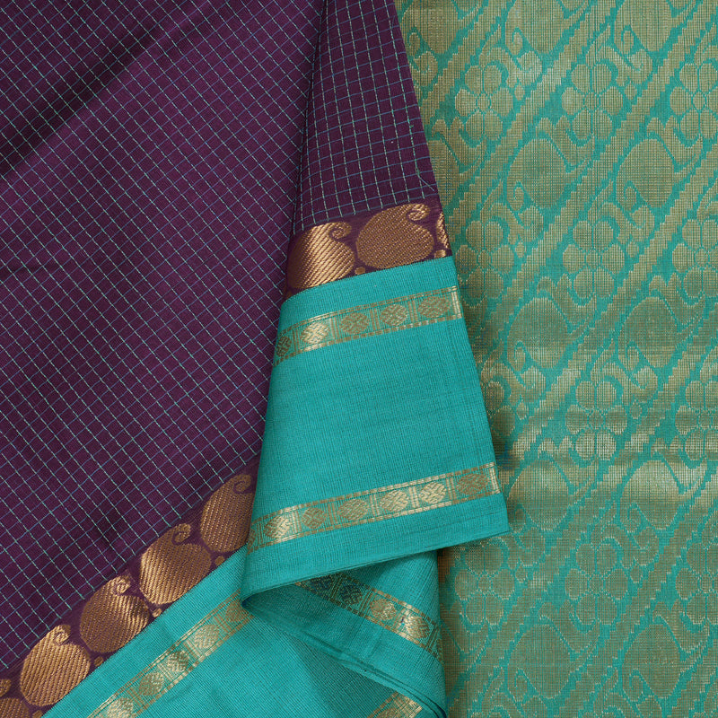 Hayagrivas Handloom Korvai Silk Cotton Saree BBD890I4-1