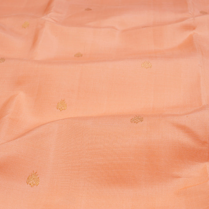 Hayagrivas Handloom Peach With Grey Kanjivaram Silk Saree BBD894I1-2