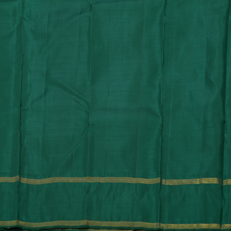 Hayagrivas Handloom Red With Green Korvai Kanjivaram Silk Saree BBD905I7-1