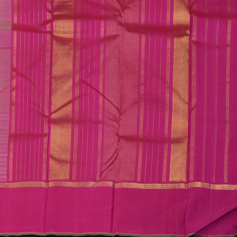 Hayagrivas Beige Handloom Kanjivaram Silk Saree with Dark Pink Border BBD905I8-1