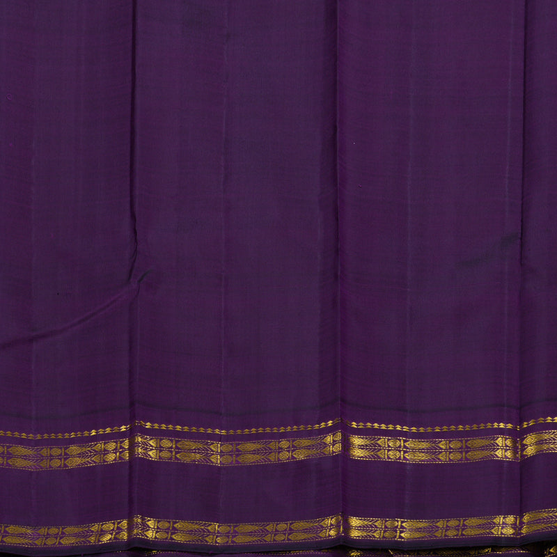 Hayagrivas Handloom Onion Pink With Purple Kanjivaram Silk Saree BBD907I5-1