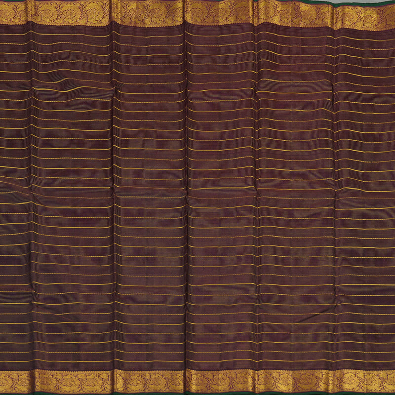 Hayagrivas Handloom Deep Plum Purple Kanjivaram Silk Saree with Wine Purple border BBD915I7-1