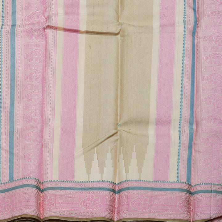 Hayagrivas Handloom Sandal Kanjivaram Silk Saree BBD919I5-1