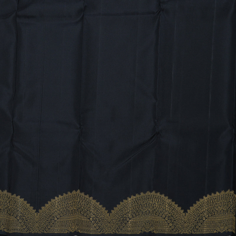 Hayagrivas Handwoven Kanjivaram Turning Border Silk Saree BBD920I4-1