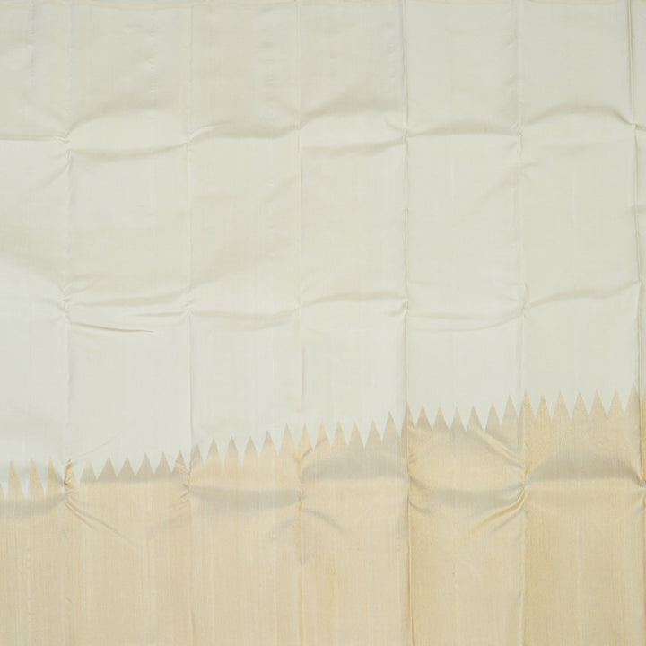 Hayagrivas Handloom Half-White Kanjivaram Silk Saree BBD923I2-1