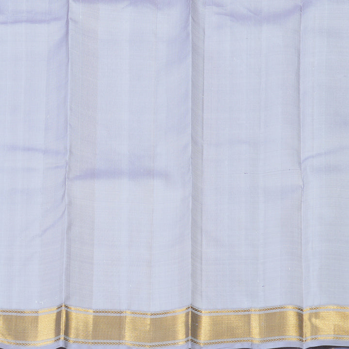 Hayagrivas Silver Grey Handloom Kanjivaram Silk Saree BBD932J1-4