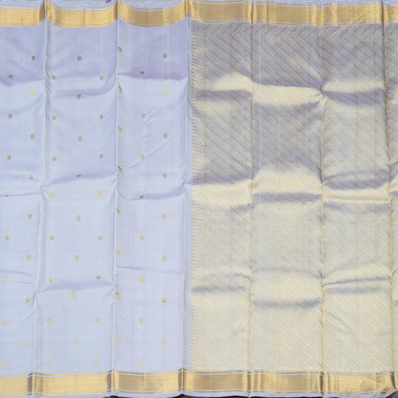 Hayagrivas Silver Grey Handloom Kanjivaram Silk Saree BBD932J1-4