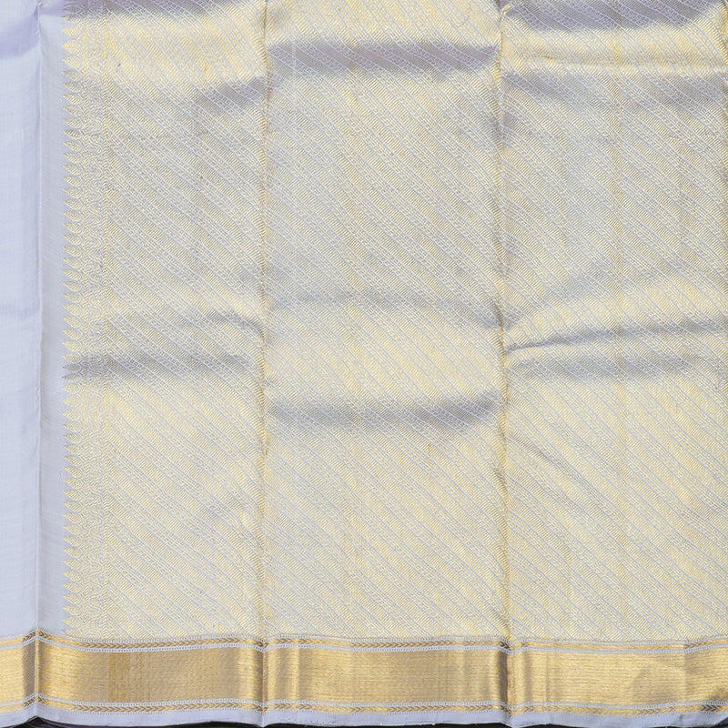 Hayagrivas Silver Grey Handloom Kanjivaram Silk Saree BBD932J1-4