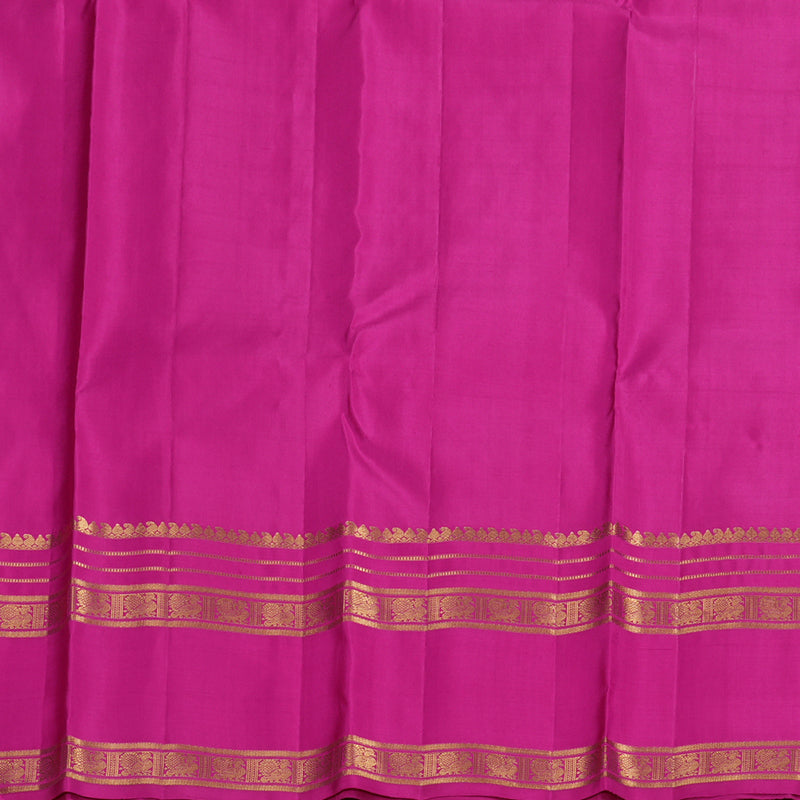 Hayagrivas Light Sea Green Kanjivaram Silk Saree with Pink And Plum Purple Border BBD941J2-1