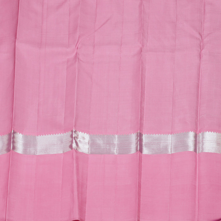 Hayagrivas Light Sky Blue Handloom Kanjivaram Silk Saree with Rose Pink Border BBD945J11-1